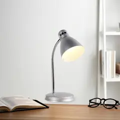 CASA BONITA - Lámpara Escritorio Flexible Plata
