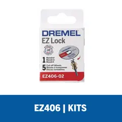 DREMEL - Kit Adaptador Cambio Rápido Ez Lock + Discos De Corte Metal 1 ?-Pulgadas Ez406