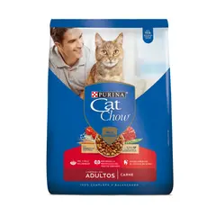 CAT CHOW - Alimento Seco Para Gato Adulto Activos Carne 8kg