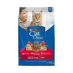 CAT CHOW - Comida Seca Para Gato Adulto Activos Carne 1.5kg