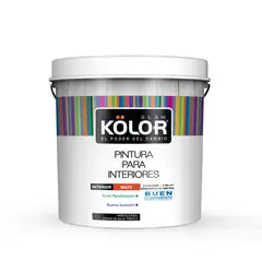 KOLOR - Pintura para Interior Blanco Mate 1/4 Galón
