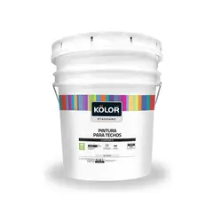 KOLOR - Pintura para Interior Techos y Cielos Blanco 2.5 Galones