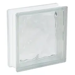 undefined - Bloque Vidrio Olas 24x24x8cm Holztek