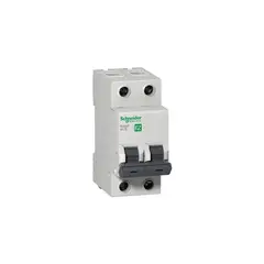 SCHNEIDER ELECTRIC - Mini Breaker Easy9, 2 Polos, 20 A, 10 kA, 230-400 V AC, Curva C, Riel DIN