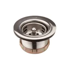FIRPLAK - Canastilla Lavarropas 2 Pulgadas Acero Inoxidable Con Bajante