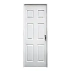 D&D - Puerta 0.80X2.10 Mts. Blanca 6 Paneles - Ap. Derecha Cal 20