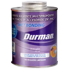 DURMAN - Pegante PVC En Húmedo 1/8 Galón