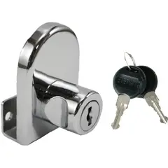 FIXSER - Chapa Mueble Niquel Puerta Vidrio 20mm