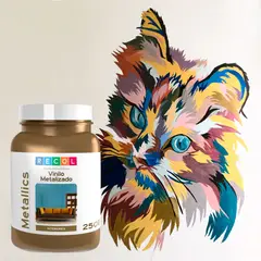 RECOL - Vinilo para Interior Metalizado Gold 250 ml