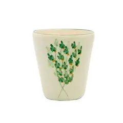 ARTE Y ARCILLA - Matera Cerámica Cónica Aromática 14x13cm Beige