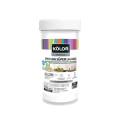 KOLOR - Pintura para Interior Negro Superlavable 1/32 Galón