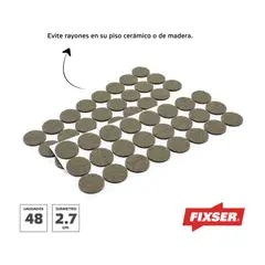 FIXSER - Fieltro Circulos Marron 27Mm 48Und