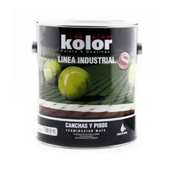 KOLOR - Pintura Canchas Epóxica Verde 1 Galón