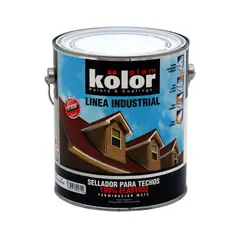 KOLOR - Sellador Techos Siliconada Verde 1 Galón