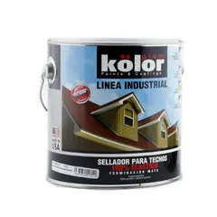 KOLOR - Sellador Techos Siliconada Negro 1 Galón