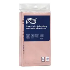 TORK - Paño Famitex Cocina 10 Unidades Color Salmón 31cm
