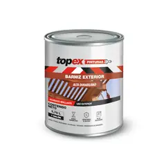 TOPEX - Barniz Exterior para Madera Brillante 1 galón