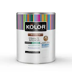 undefined - Esmalte Interior Kolor Negro 1/ 8 Galón