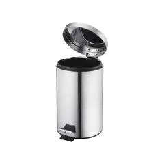 JUST HOME COLLECTION - Papelera Acero Pedal Redondal 3 Litros
