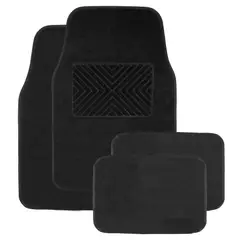 DISCOVER - Tapete Auto Negro Alfombra 4Pzs