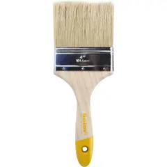 KOLOR - Brocha Barniz 4 Pulgadas Cabo Amarillo