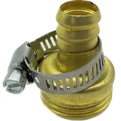 ERGO - Conector Macho Para Manguera 1/2 Pulgada Abrazadera