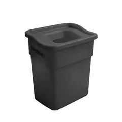 COLEMPAQUES - Caneca Plástica 20L Gris- Papel Cartón Con Tapa