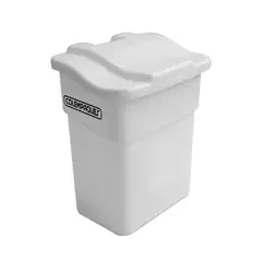 COLEMPAQUES - Caneca Plástica 20L Blanco Para Vidrio Con Tapa