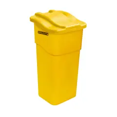 COLEMPAQUES - Caneca Plástica 50L Amarillo Para Metal Con Tapa