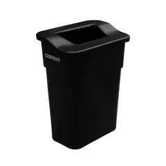 COLEMPAQUES - Caneca Plástica 75L Negro Para Organico Con Tapa Orificio
