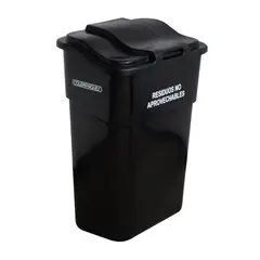 COLEMPAQUES - Caneca Plástica 75L Negro Para Organicos Con Tapa