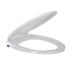 CORONA - Asiento sanitario alongado blanco Aero Corona, compatible con sanitarios líneas Avanti, Smart, Montecarlo, Power One y Aquajet