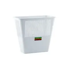VANYPLAS - Papelera Rectangular S/Tapa 13lt Blanca