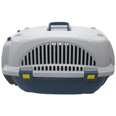 PETIZOOS - Guacal Para Mascotas Plastico 60x40x42.5cm Mediano Blanco