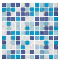 CORONA - Mosaico Cristanac Venecita Confeti Azul 32.4X32.4cm