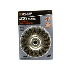 BAUKER - Grata plana entorchada 4 pulgadas 5/8 pulgadas 1BS4132