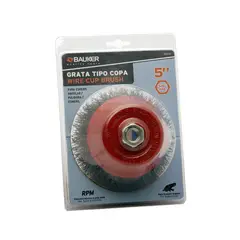 BAUKER - Grata copa lisa 5 pulgadas 5/8 pulgadas 1BS5112