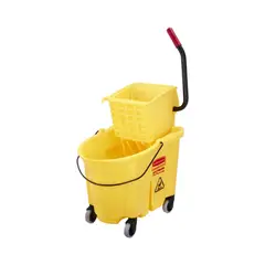 RUBBERMAID - Balde Con Escurridor Amarillo Institucional 33 Lt
