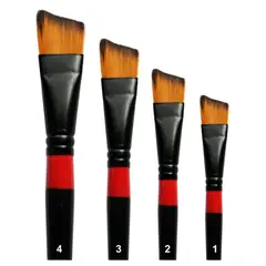 GIOTO - Pinceles Angulares X 4Unidades Nylon