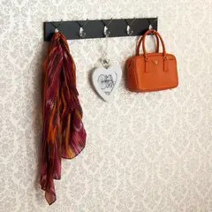 HOMESTYLE - Perchero 5 Perchas Dobles 60 x 9 cm Wengue