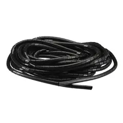 DEXSON - Espiral Dexson, Negro, Ancho 1/2', Longitud 10M