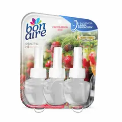 BONAIRE - Ambientador Oil Eléctrico Repuesto x 3 Unidades Frutos Rojos 25 ml