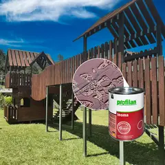 PROFILAN - Pintura para madera en exterior base solvente color abeto douglas 0.75 lts teoma