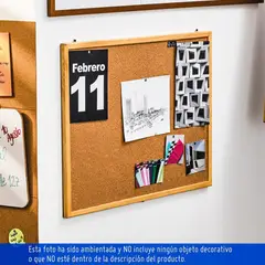 ARTECMA - Cartelera Corcho Marco Madera 60x80 cm