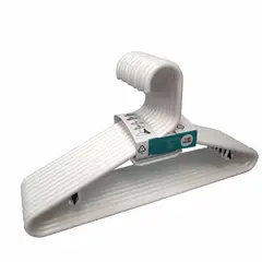 CASA BONITA - Gancho plástico grueso blanco x 10 unidades