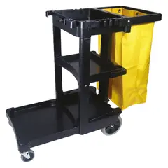 RUBBERMAID - Carro de Limpieza con Bolsa 78.7 Litros Amarillo Commercial