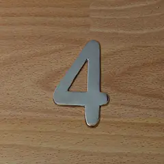 FIXSER - Número Niquel Satinado # 4