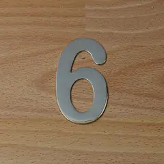 FIXSER - Número Niquel Satinado # 6