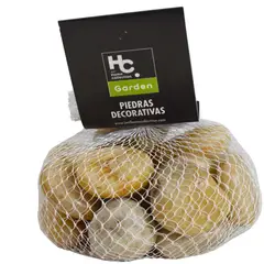 JUST HOME COLLECTION - Piedra Decorativa Rio Seleccionada Blanca X 1000 Gr
