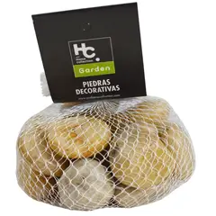 JUST HOME COLLECTION - Piedra Decorativa Rio Brillante Blanca X 1000 Gr